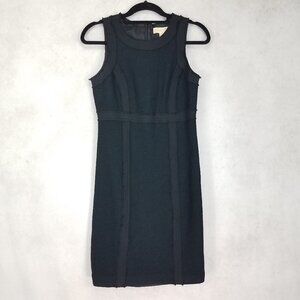 MICHAEL Michael Kors Size 4 Sleeveless Black Mini Wool Dress